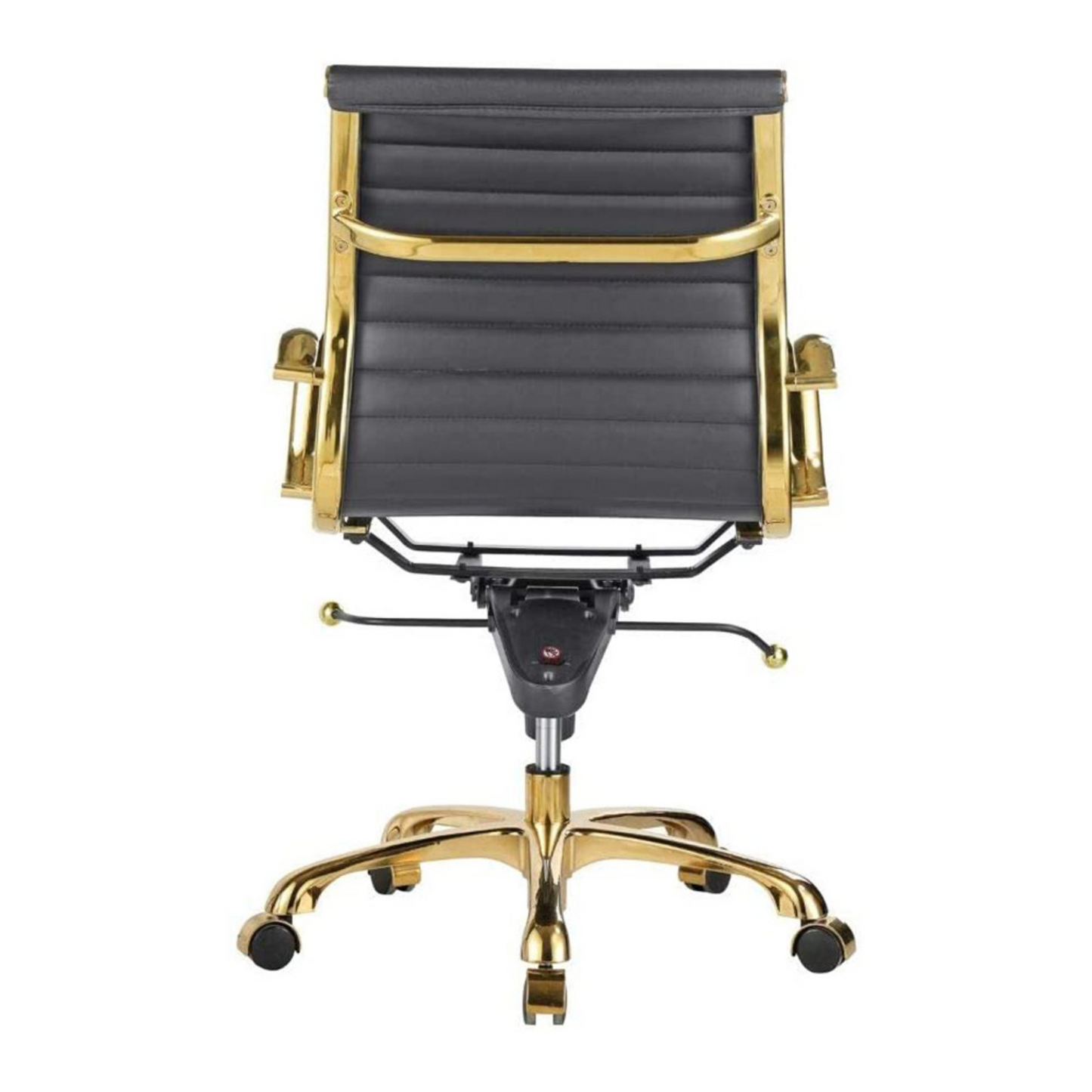 Toni Office Chair (Gold Frame) (Low Back)