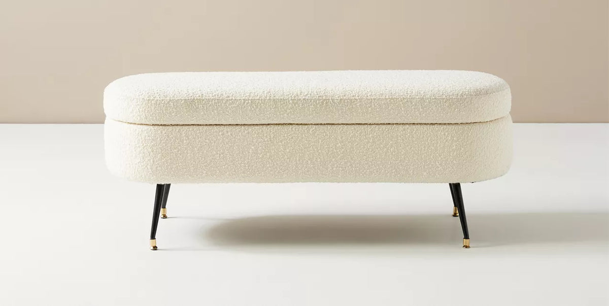 Pacha Storage Bench (Boucle Fabric)