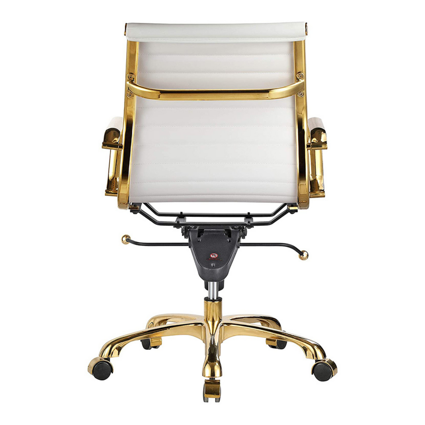 Toni Office Chair (Gold Frame) (Low Back)