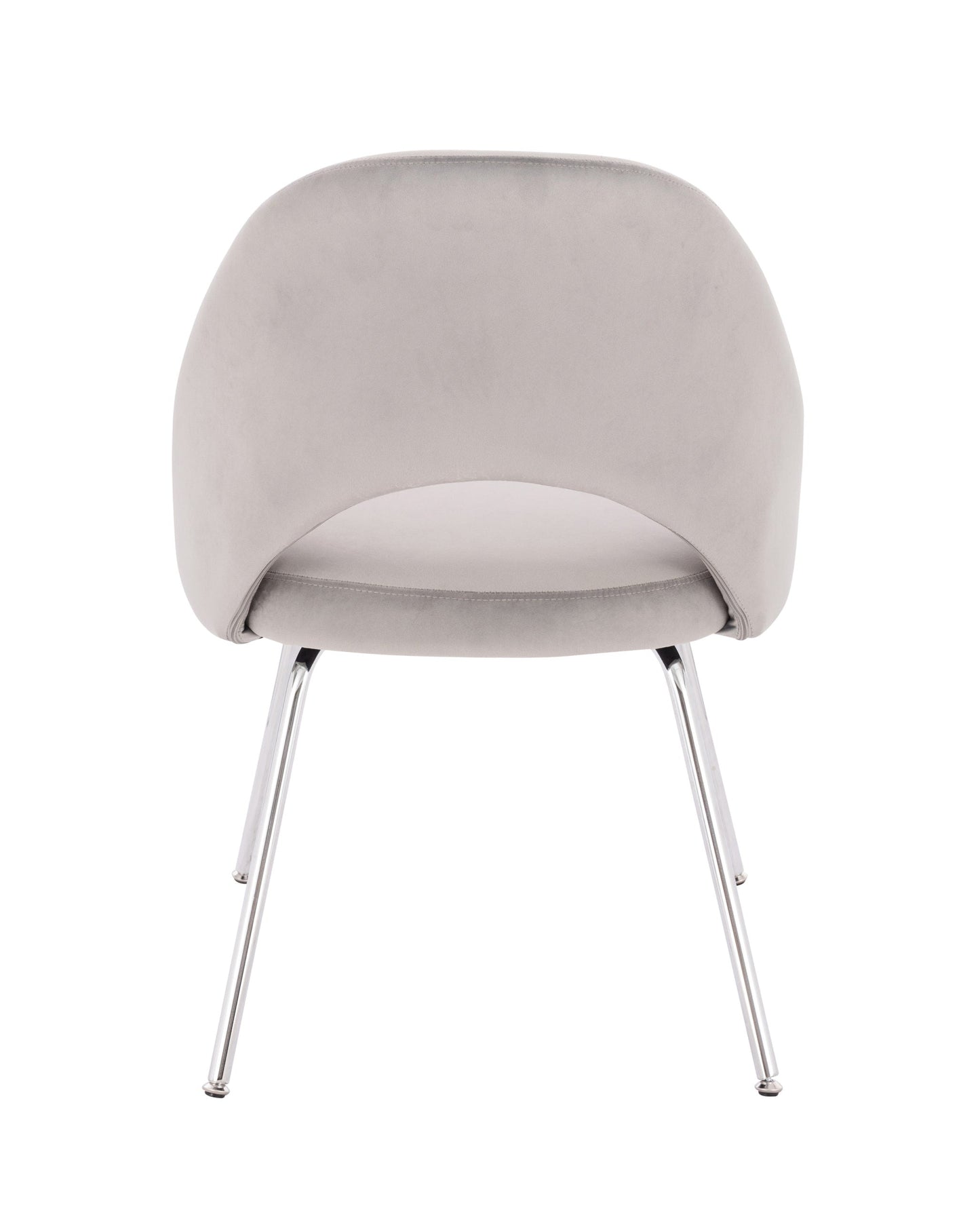 Sand Chrome Velvet Chair