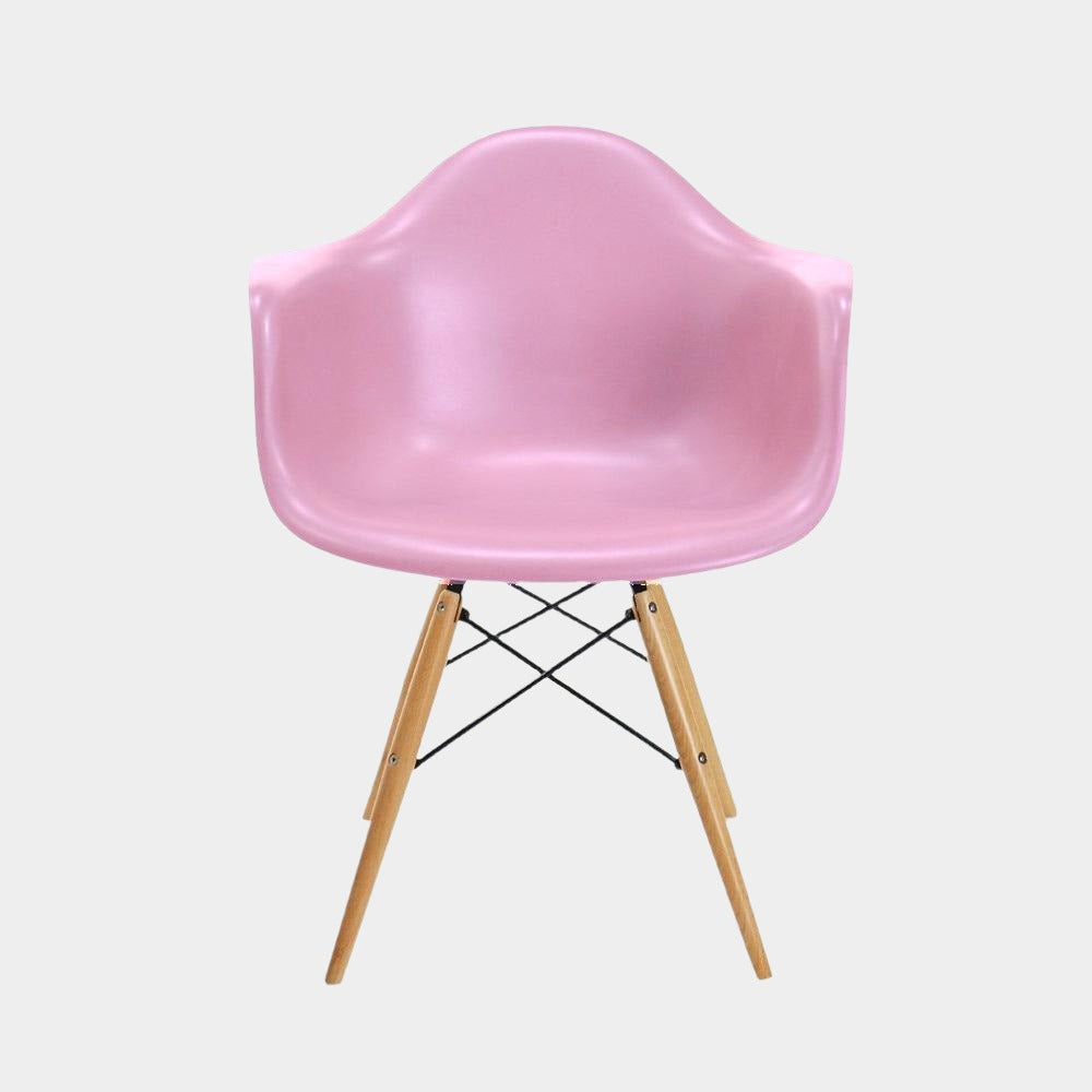 Eames Molded Plastic Kids Armchair - Wood Legs
