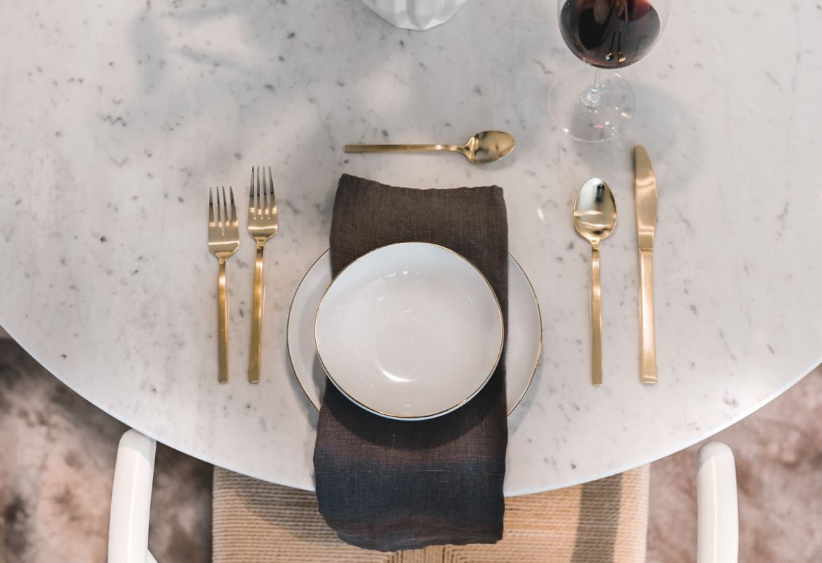 Oval Marble White Dining Table