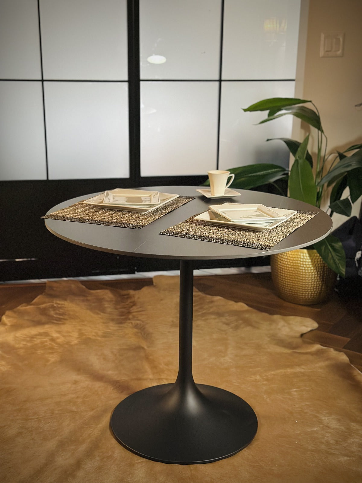 Black Abstrac Urban Dining Table