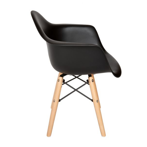 Eames Molded Plastic Kids Armchair - Wood Legs