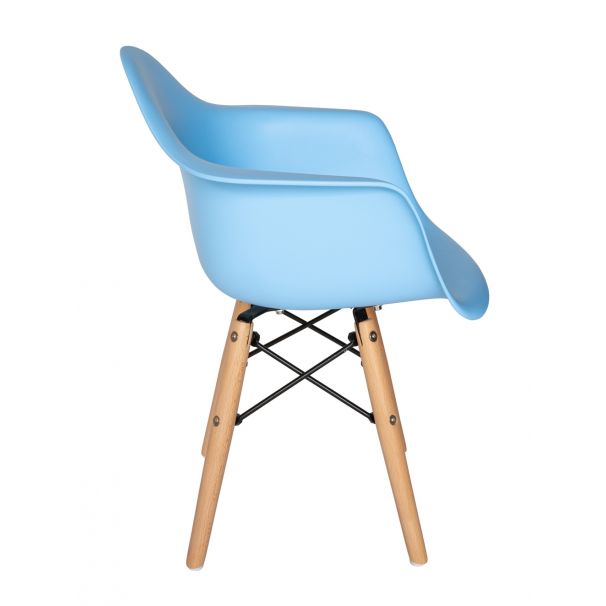 Eames Molded Plastic Kids Armchair - Wood Legs