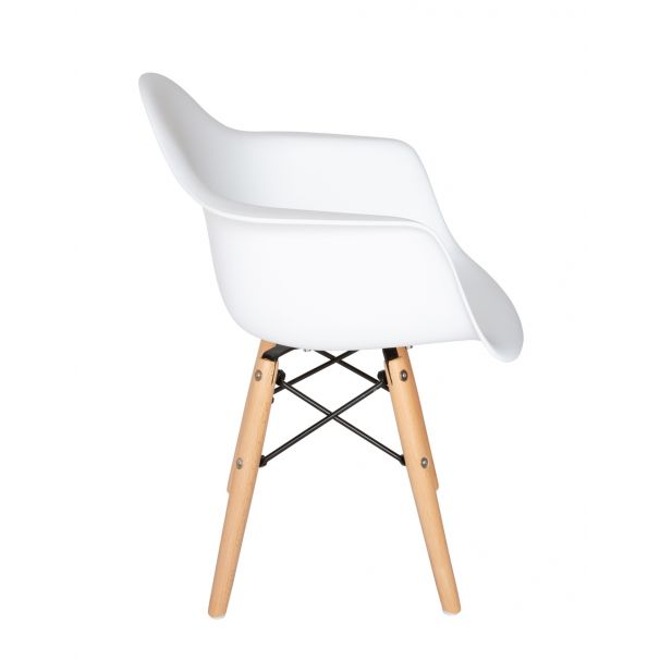 Eames Molded Plastic Kids Armchair - Wood Legs