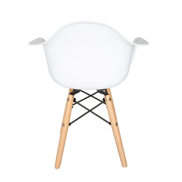 Eames Molded Plastic Kids Armchair - Wood Legs