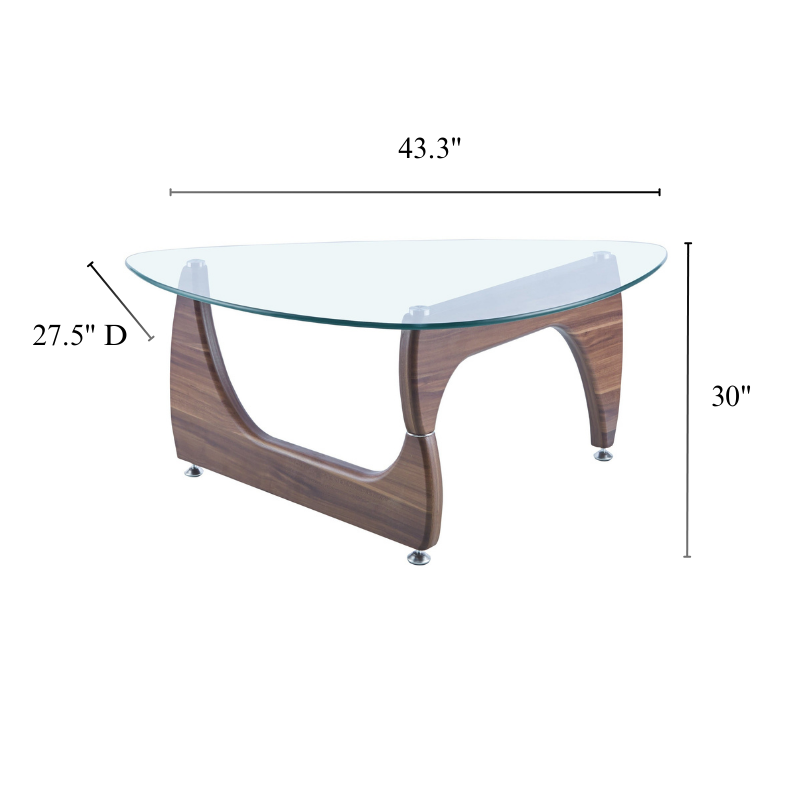 Noguchi Coffee Table - Metal hooks