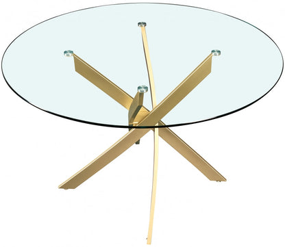 Xander Round Dining Table (Gold)