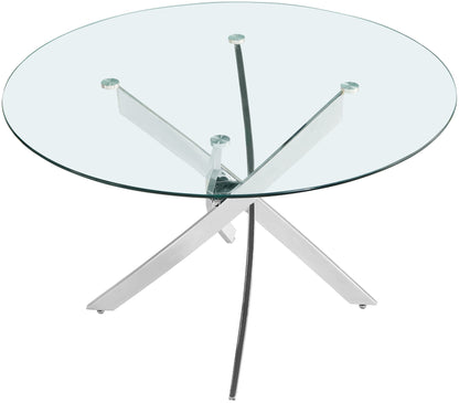 Xander Round Dining Table (Chrome)