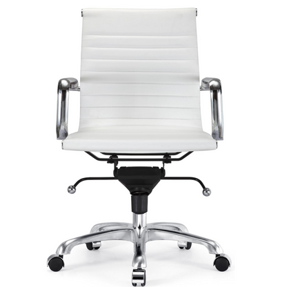 Toni Office Chair with Chrome Frame - Low Back