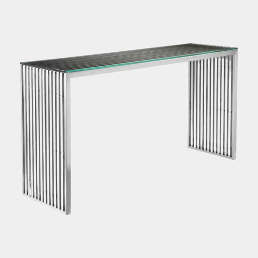 Slate Console Table w/ Glass
