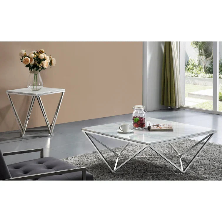 Justine Marble Coffee Table (Faux)