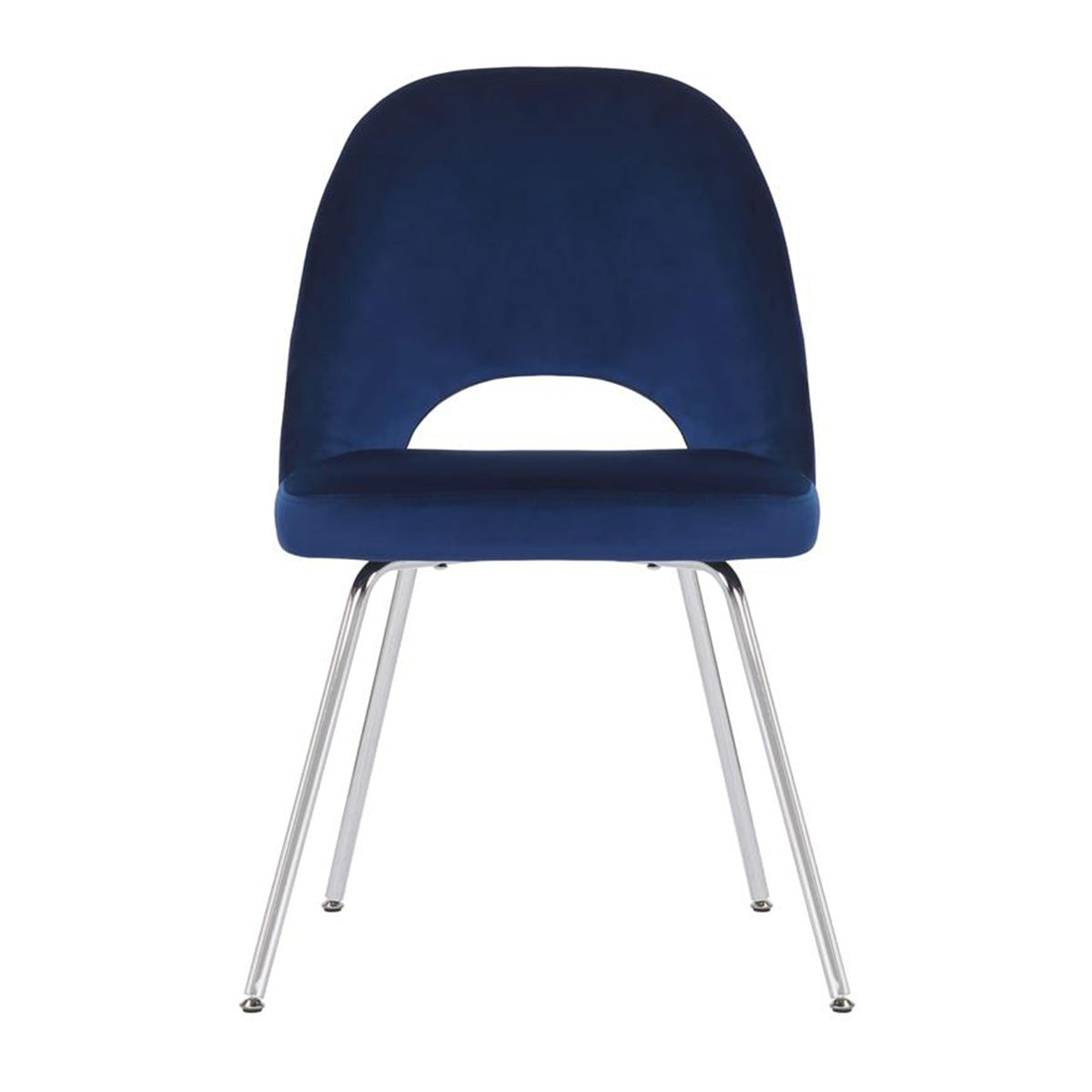 Sand Chrome Velvet Chair
