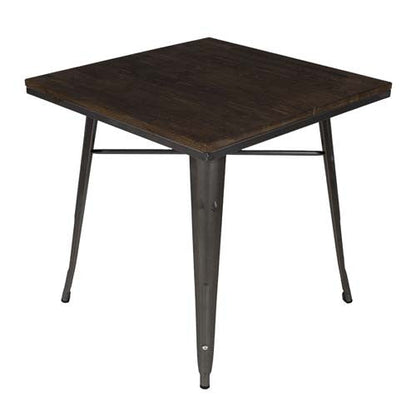 Tolix Dining Table - Wood Top