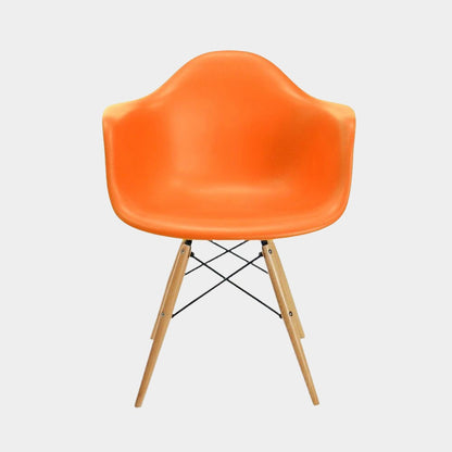 Eames Molded Plastic Kids Armchair - Wood Legs
