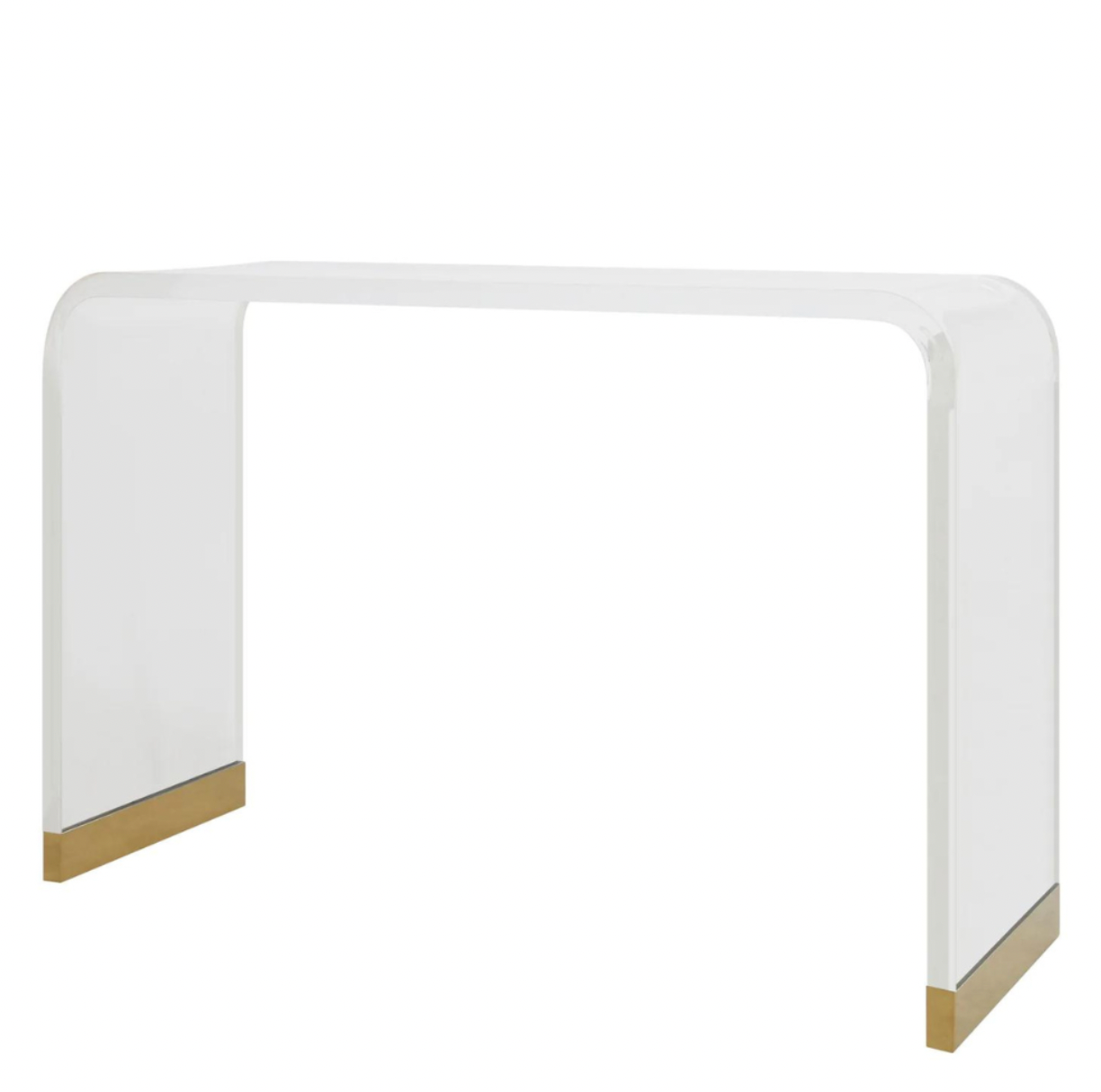 Acrylic Gold Console Table