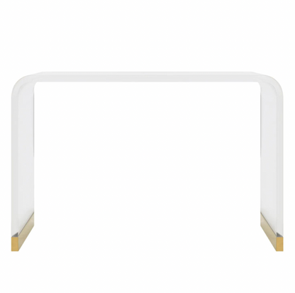Acrylic Gold Console Table