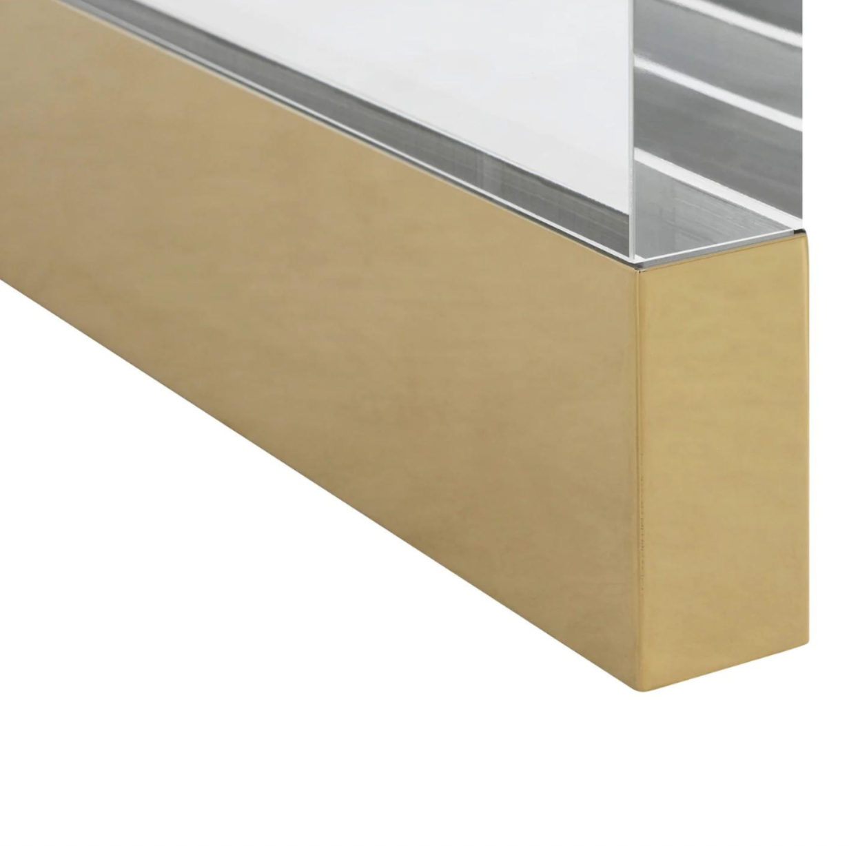 Acrylic Gold Console Table