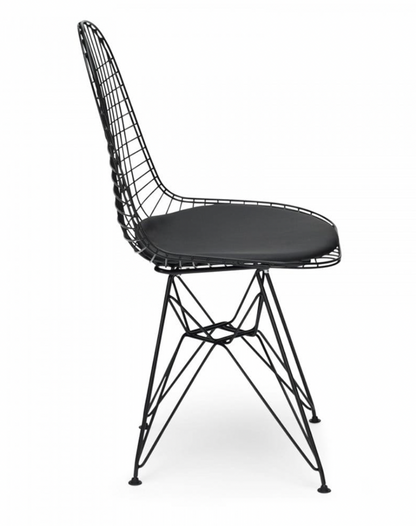 Mesh Eiffel Dining Chair (Black/ White)