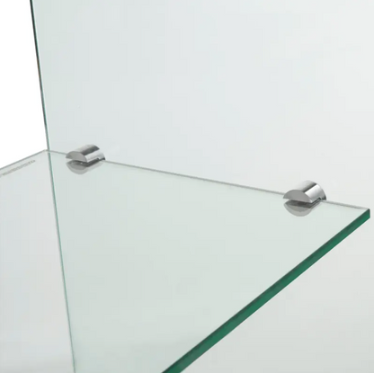Waterfall Console with Top Shelf