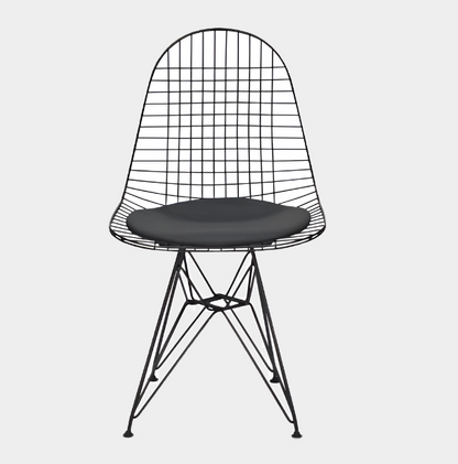 Mesh Eiffel Dining Chair (Black/ White)