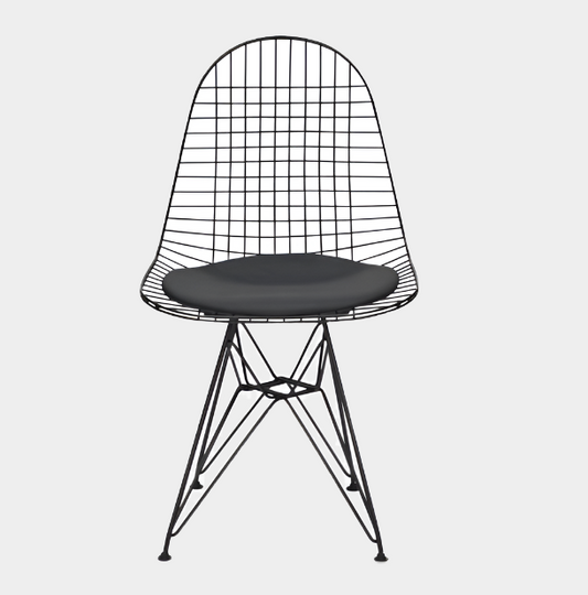 Mesh Eiffel Dining Chair (Black/ White)