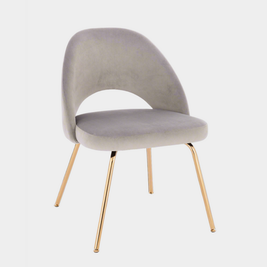 Sand Gold Velvet Dining Chair