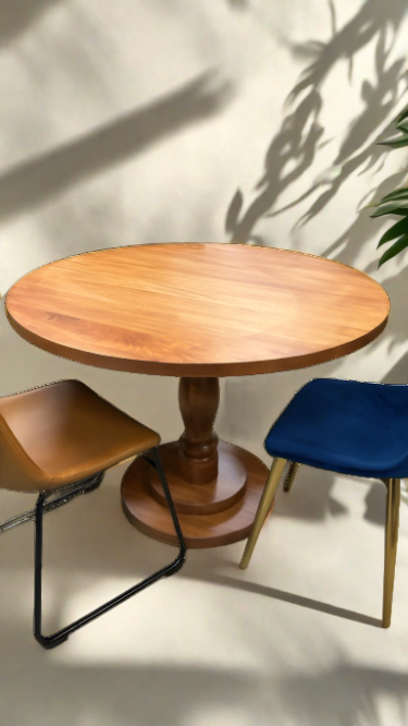 Saayan Round Solid Wood Dining Table