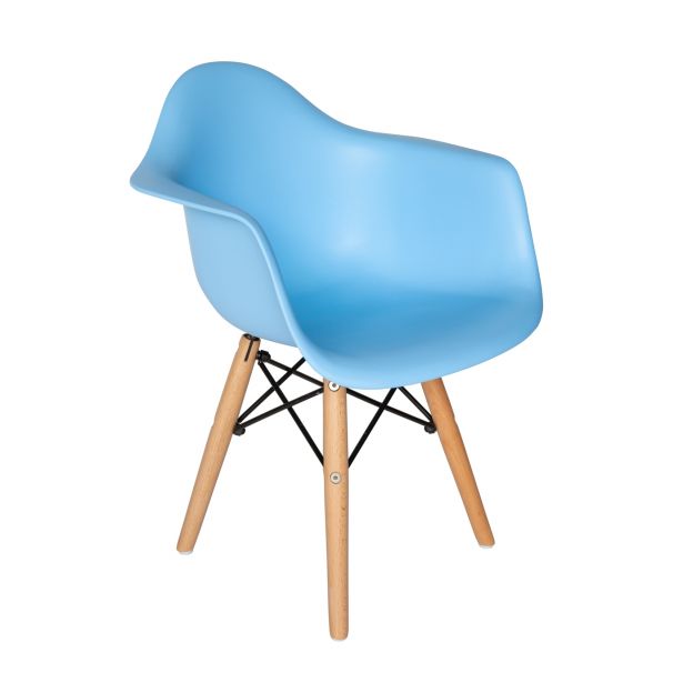 Eames Molded Plastic Kids Armchair - Wood Legs