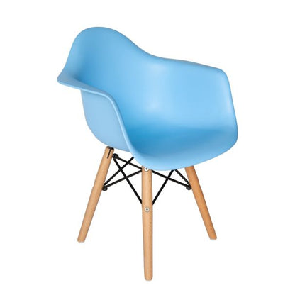 Eames Molded Plastic Kids Armchair - Wood Legs