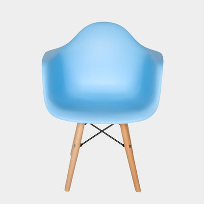 Eames Molded Plastic Kids Armchair - Wood Legs