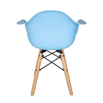 Eames Molded Plastic Kids Armchair - Wood Legs