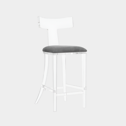 Tristan Acrylic Klismos Stool