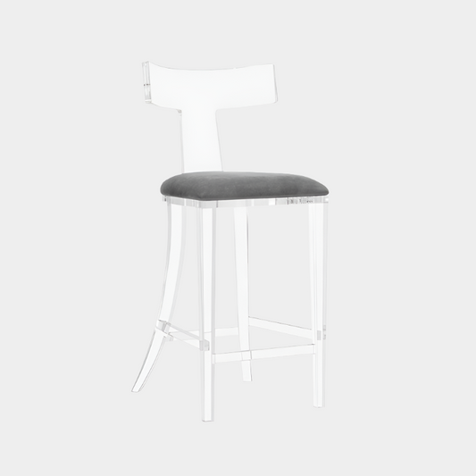Tristan Acrylic Klismos Stool